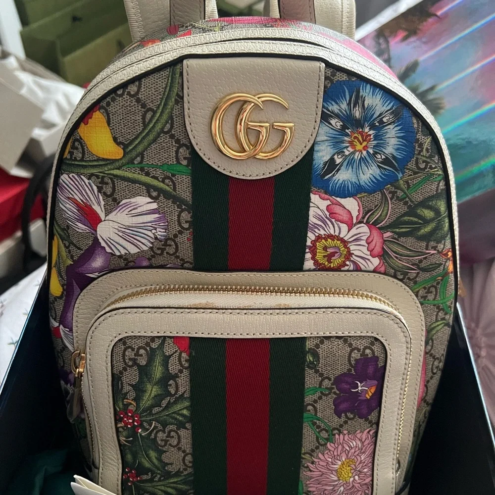 Authentic Gucci floral back price firm